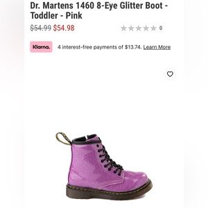 🌷Dr. Marten purple glitter Boots(Girls/kids)🌷